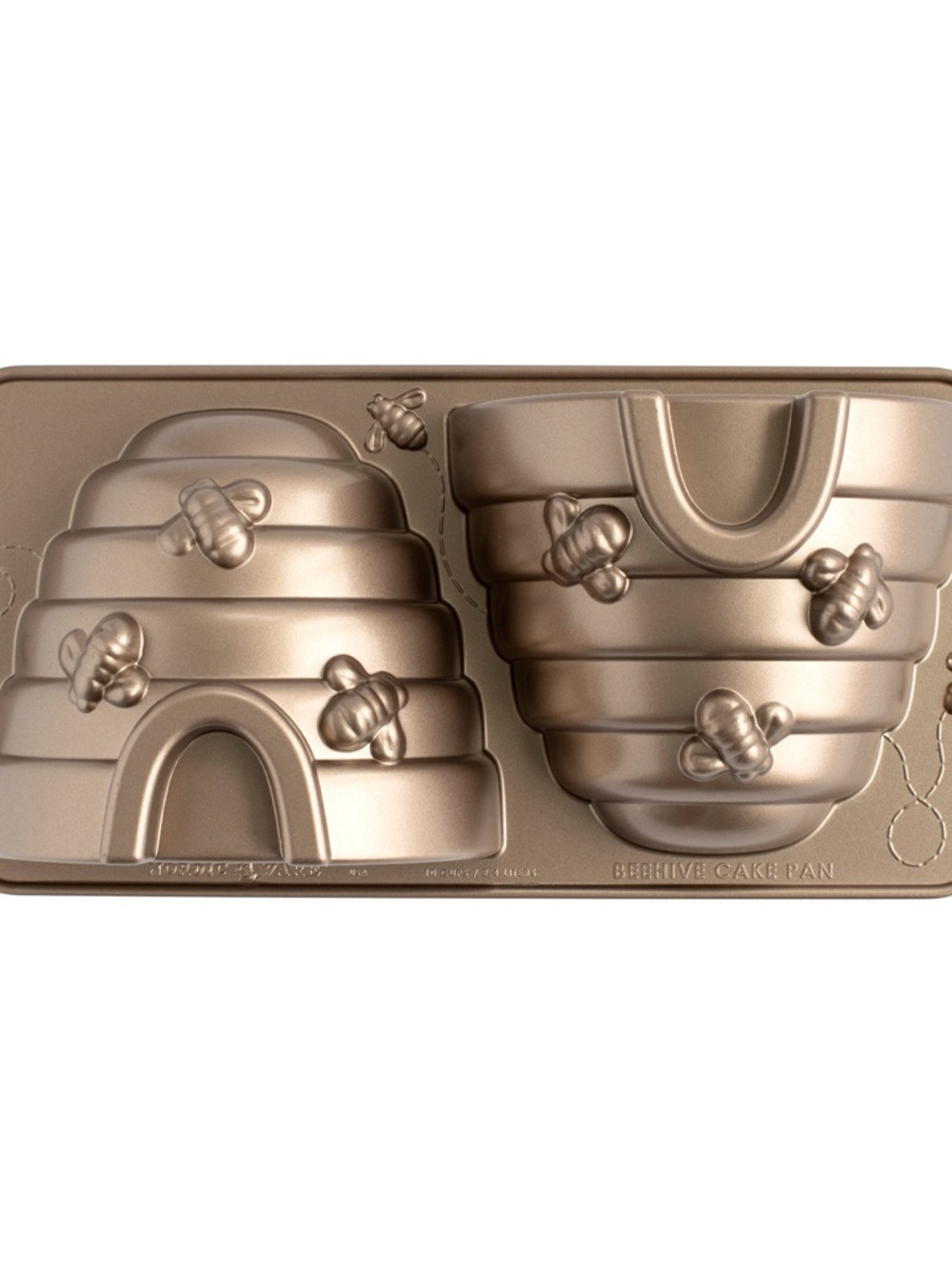 Nordic Ware Metallic Gold Bee Hive Cake Pan